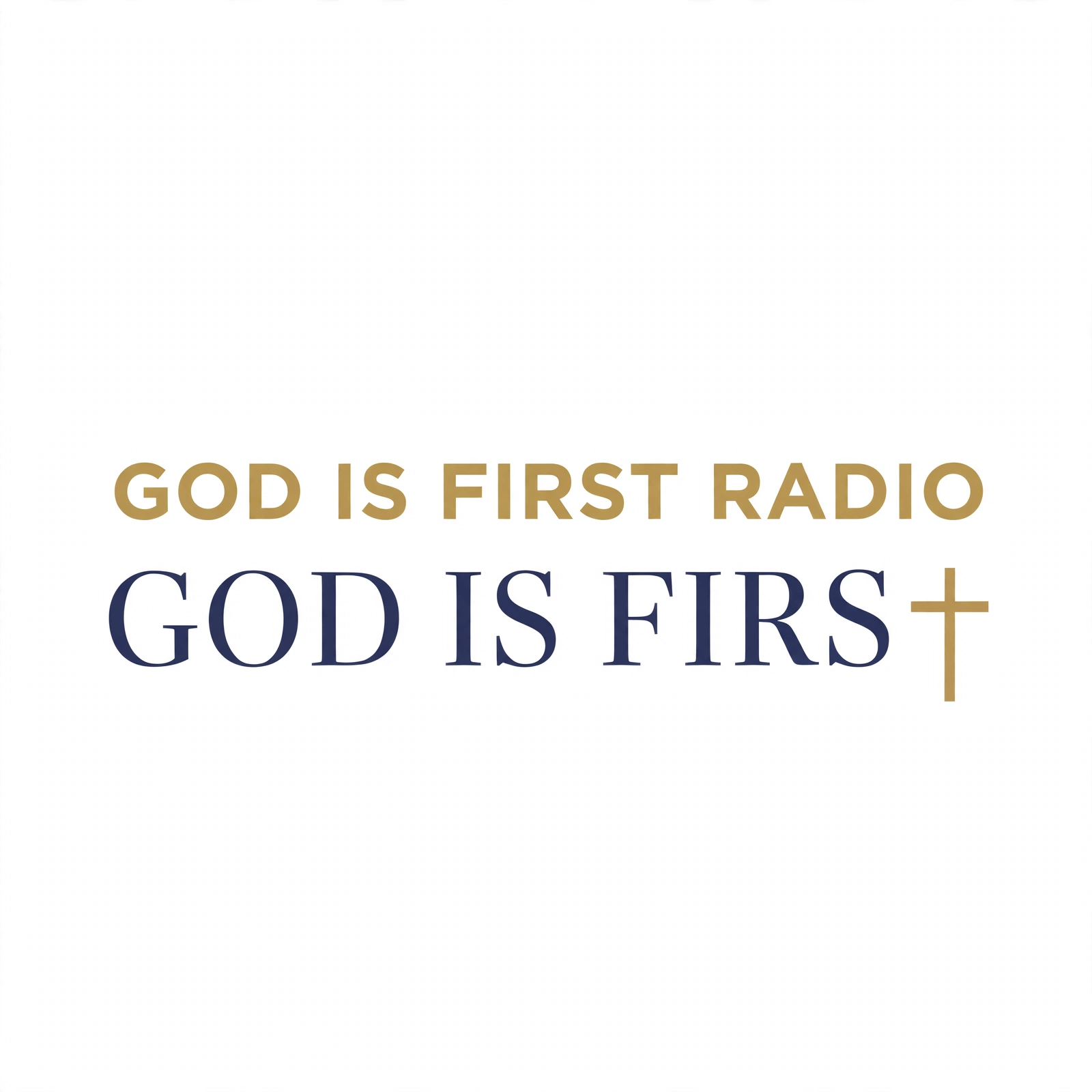 God Is First Radio logo